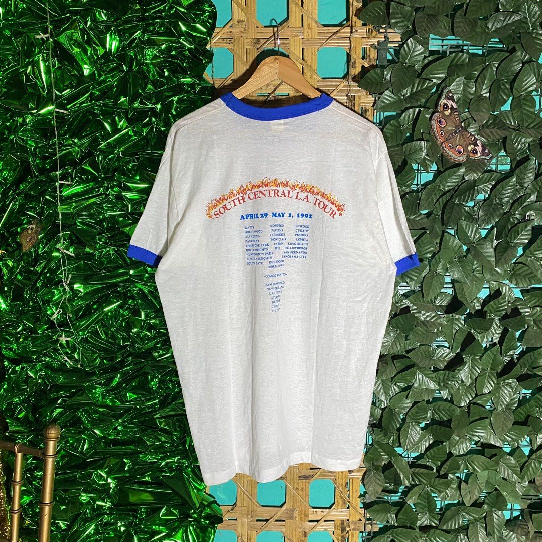 VINTAGE 1992 GUNS N HOSES RINGER TEE (Category: Tshirts & Polo Shirts ) located in Giporlos. Submitted by deloria_jhayr (Listing ID 1384346007, Image 2). Description: FOR SALE Vintage 1992 guns n hoses ringer tee size xl-xxl 24-25x30 300+sf only pm.