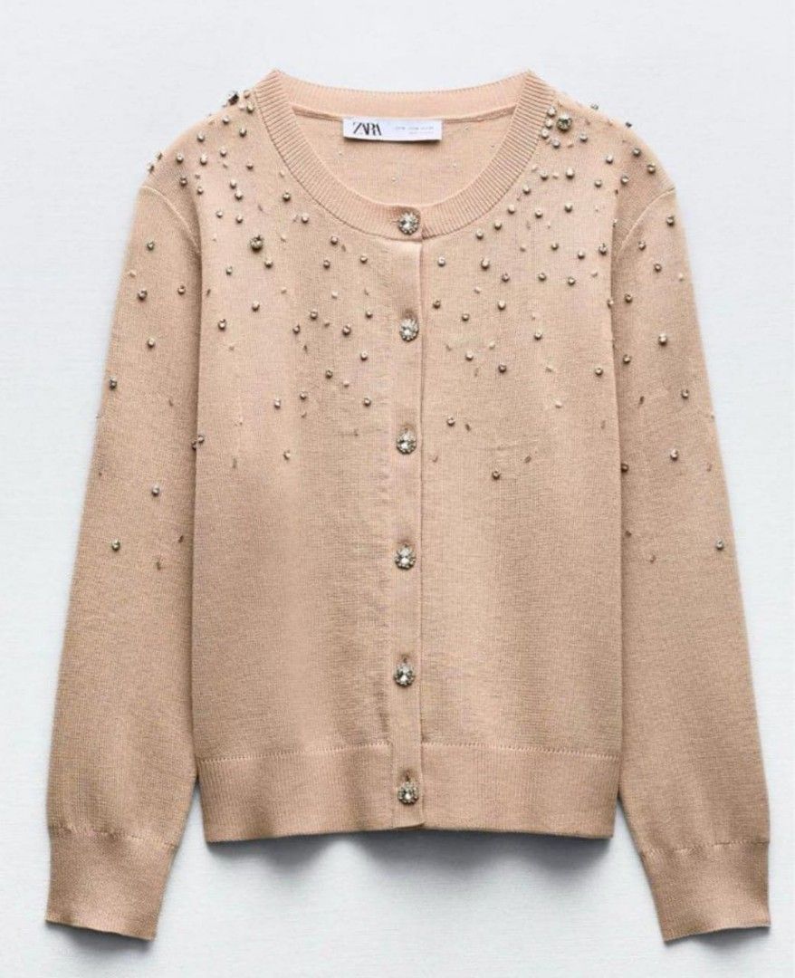 Zara Rhinestone Cardigan New With Tag duma claude Fesyen Wanita