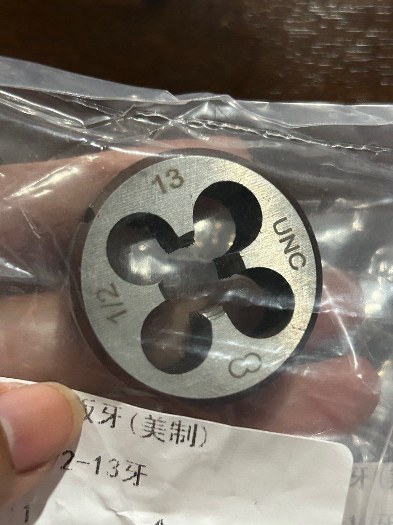 1pc 3/8 1/2 UNC Right Hand Thread Die Threading Tools (Category: Construction Tools & Equipment) located in General Trias. Submitted by aprilocampo0412 (Listing ID 1387879636, Image 3). Description: 1pc 3/8 1/2 UNC Right Hand Thread Die Threading Tools.