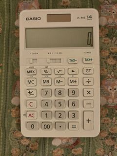 卡西歐 實用計算機 14位數 纖巧桌上型 白色 計算器 Casio 14 Digit Desk Calculator JS-40B-WE64225599884803110