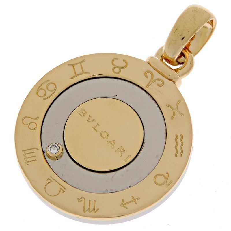 Authentic Bvlgari pendant top Diamond (Category: Luxury Accessories) located in General Trias. Submitted by japan_secondhand_products (Listing ID 1387794185, Image 1). Description: Brand: BVLGARI Type: Horoscope Diamond Top W approx. 22.9mm x H approx. 34.5mm Finished at our partner workshop * Actual measurements Material: 750 yellow gold and stainless steel Accessories: None Condition: Used Base metal...Fine scratches Since it has been finished,