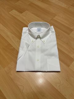 Brooks Brothers non-iron short sleeve shirt 男裝短袖免熨恤衫 15 1/2‘  （Regulat fit)）64196704885379110