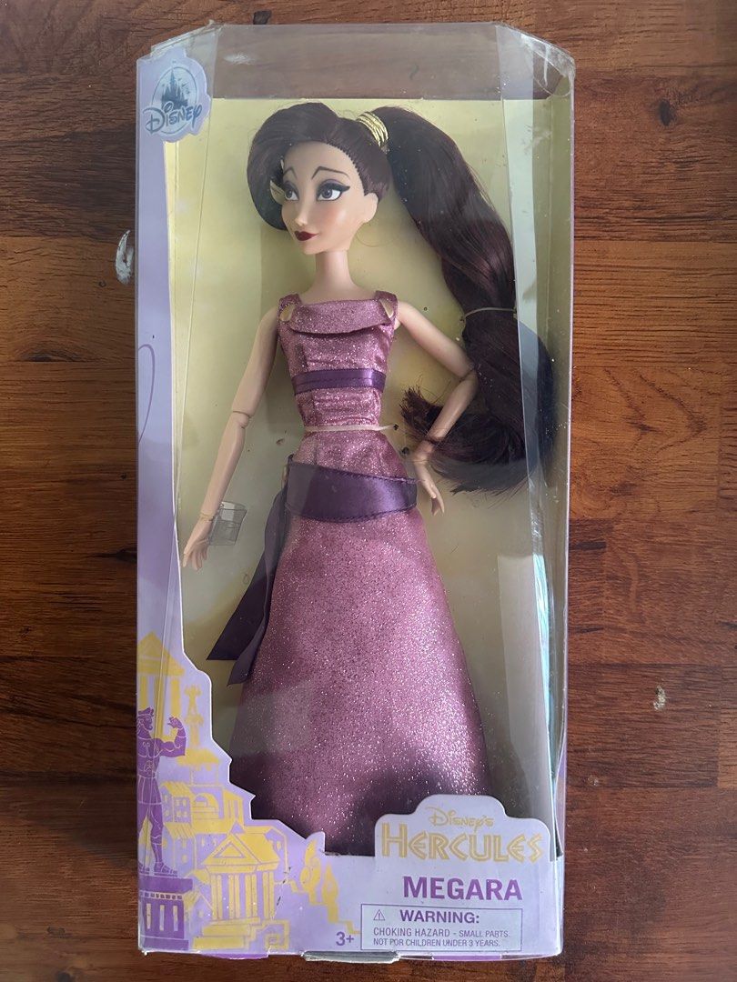 Disney Store Hercules Megara Classic Doll (Category: Figurines & Statues) located in Pili. Submitted by MattDCollector (Listing ID 1387771126, Image 3). Description: For Sale Disney Store Hercules Megara NRFB condition. MOP- Gcash/BPI Bank Transfer MOD- Flash Express (SF c/o Buyer).