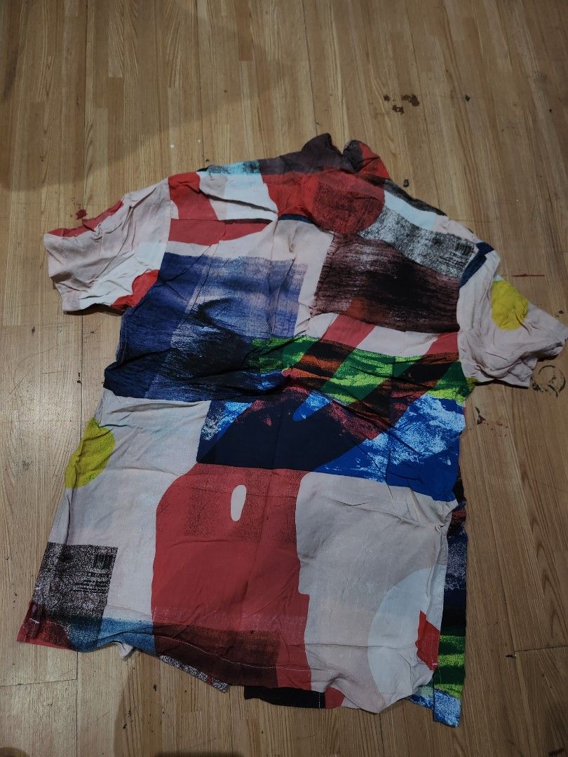 Double rainbow summer short sleeves (Category: Others Tops) located in Bulacan. Submitted by pintarest (Listing ID 1387807582, Image 2). Description: Used twice Comfy and malamig suotin.