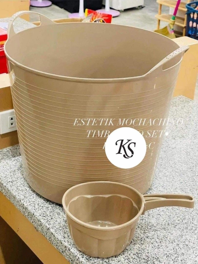 Estetik Mocha Timba Tabo Set (Category: Cleaning Tools & Supplies) located in Manila. Submitted by onlineshoppersph (Listing ID 1387820030, Image 1). Description: Cash On Deliver - Metro Manila - Delivery Fee/Handling Fee shouldered by BUYERS - DF/HF depends on BUYERS Location LALAMOVE PICK UP - Cash on Deliver - Metro Manila & Nearby DELIVER THRU COURIER, CARGO & BUS - Provincial Buyers - Payment 1st Thank You.