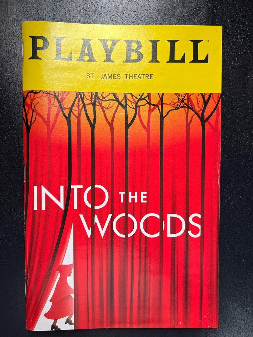 Into the Woods Broadway Playbill 1 (Category: Storybooks) located in Pasig City. Submitted by playbills.ph (Listing ID 1387765742, Image 1). Description: Into the Woods December 2022 Playbill Cast: Stephanie J. Block, Brian D’Arcy James, Gavin Creel, Joshua Henry, and more.