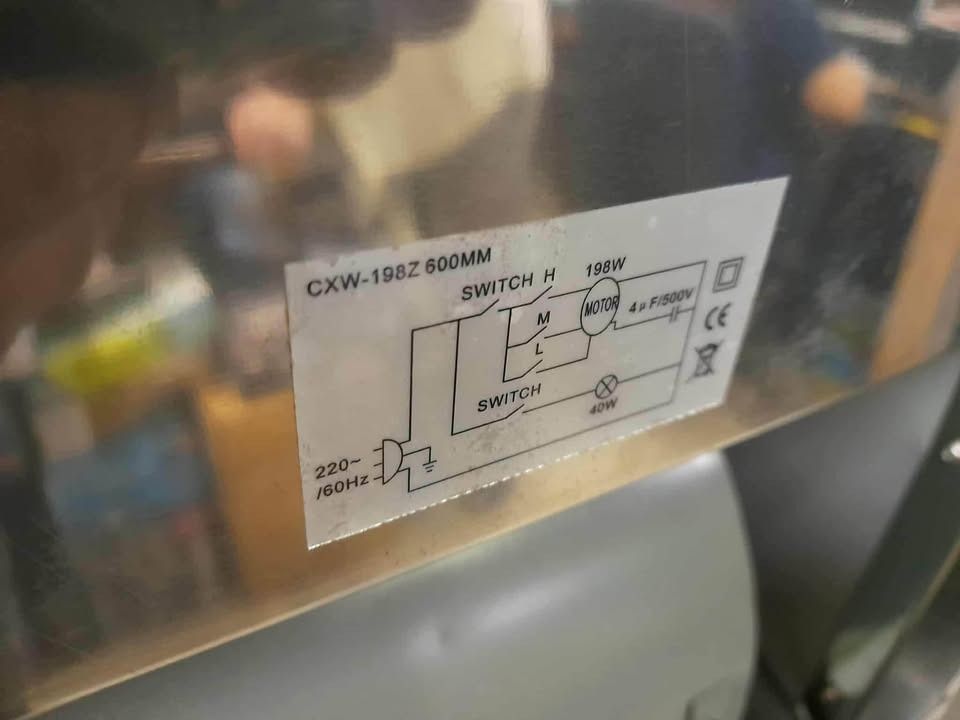 Kitchen Range Hood Exhaust Hood Working (Category: Hobs & Hoods) located in Pasay City. Submitted by meostore (Listing ID 1387882991, Image 2). Description: -Approx. Meas.: L 24" x H 20" x W 16" (inches) -Input rating: 220 volts / 60Hz -Power rating: 198W + 40W -Ideal for kitchen areas, condo-type spaces -Made of stainless steel construction NOTE: Please expect markings, paint chips on some portions of the unit. Actual photos are posted for buyer
