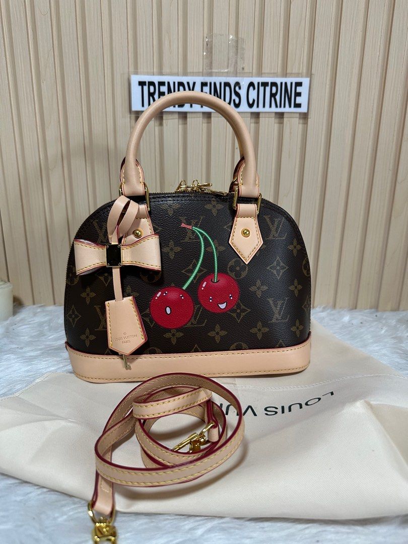 LV alma Bb murakami cherry (Category: Luxury Bags & Wallets) located in Manila. Submitted by trendyfindscitrine (Listing ID 1387812672, Image 1). Description: Actual photo OG leather Pick up ok.