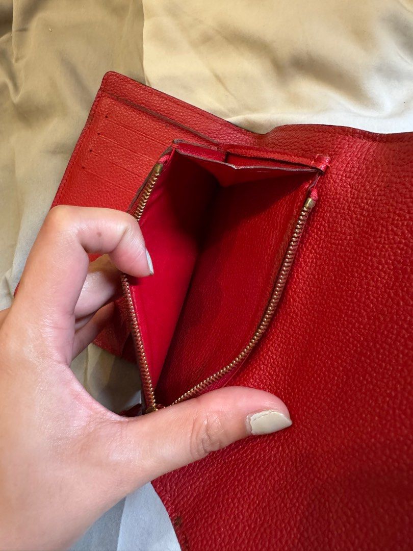 LV Empreinte Red Trifold Wallet (Category: Luxury Bags & Wallets) located in Manila. Submitted by ganned (Listing ID 1387781185, Image 3). Description: LV Red Empreinte Wallet Well used but in great condition Authentic from my trip in Japan.