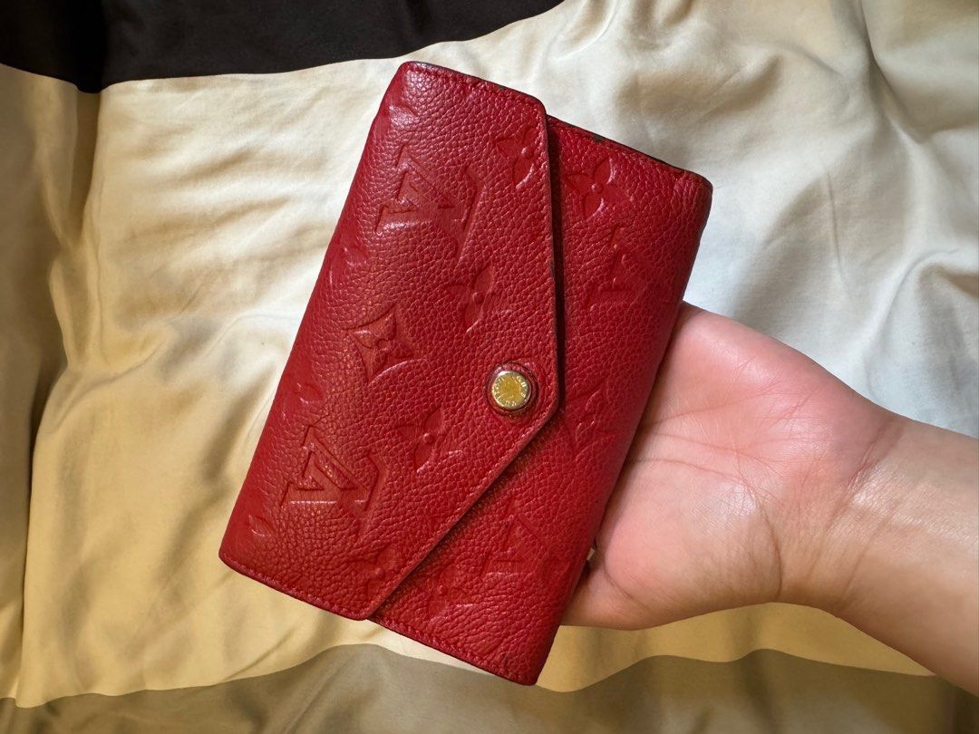 LV Empreinte Red Trifold Wallet (Category: Luxury Bags & Wallets) located in Manila. Submitted by ganned (Listing ID 1387781185, Image 1). Description: LV Red Empreinte Wallet Well used but in great condition Authentic from my trip in Japan.