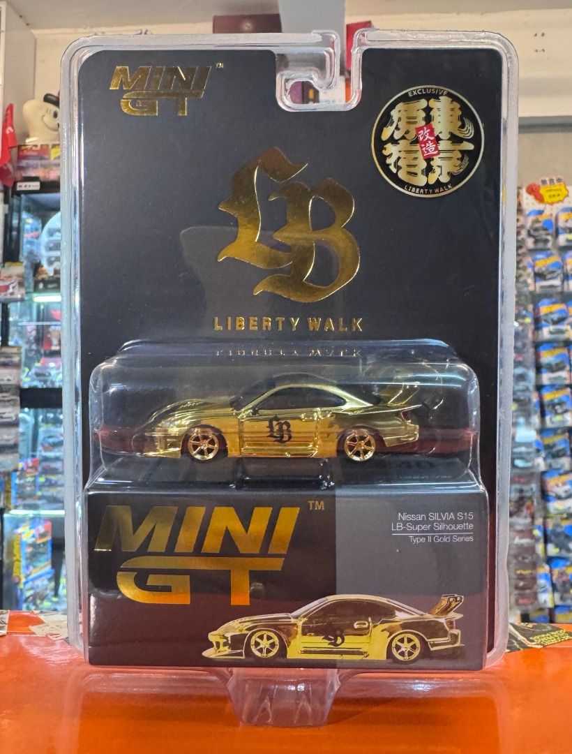 MINI GT LBWK シルエット S15 タイプ2 ゴールド　限定 Liberty Walk Tokyo Store 2nd Anniversary Limited Edition