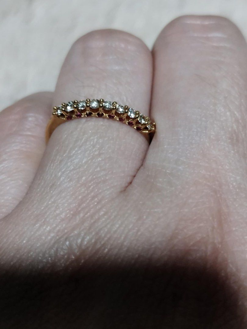 natural diamond ring with ruby (Category: Rings) located in Cavite. Submitted by beamitch (Listing ID 1387894289, Image 3). Description: 100% natural diamonds comes with certificate free sf tru lbc size 7 only.