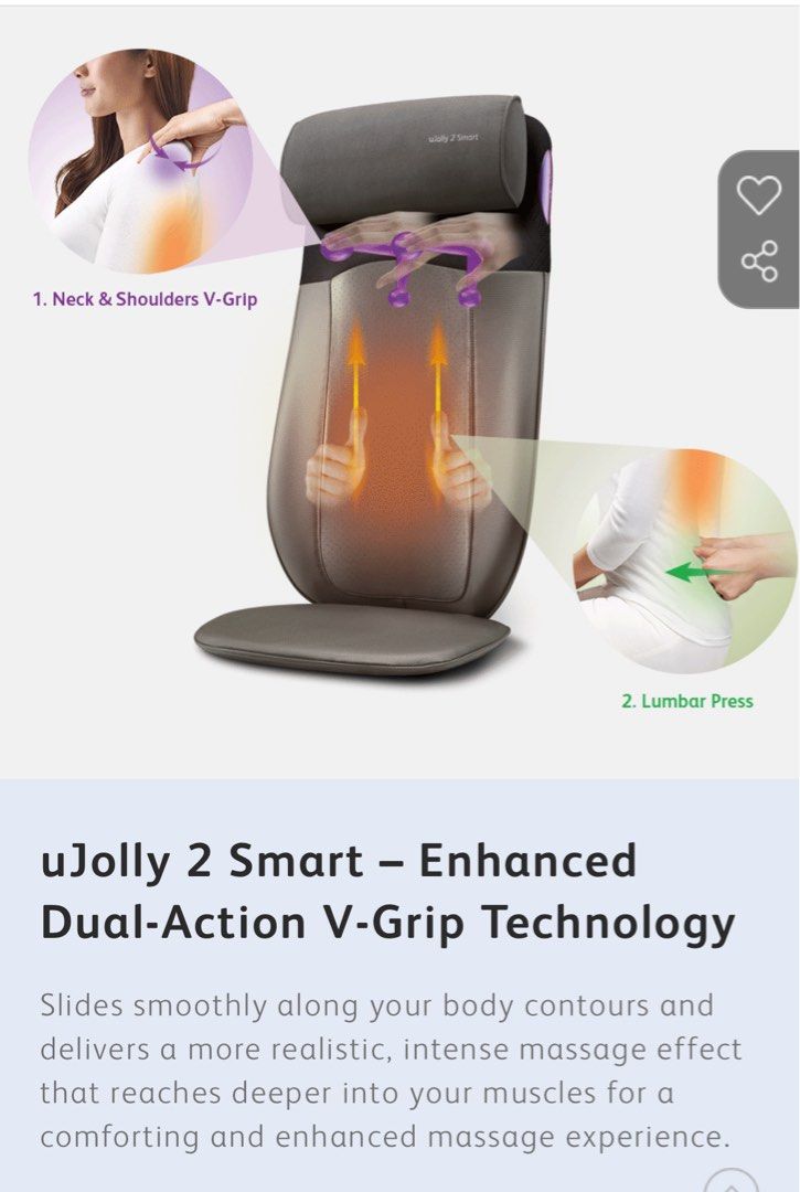 V Grip U Jolly OSIM UJolly Sync Full Back Massager With Ashiatsu
