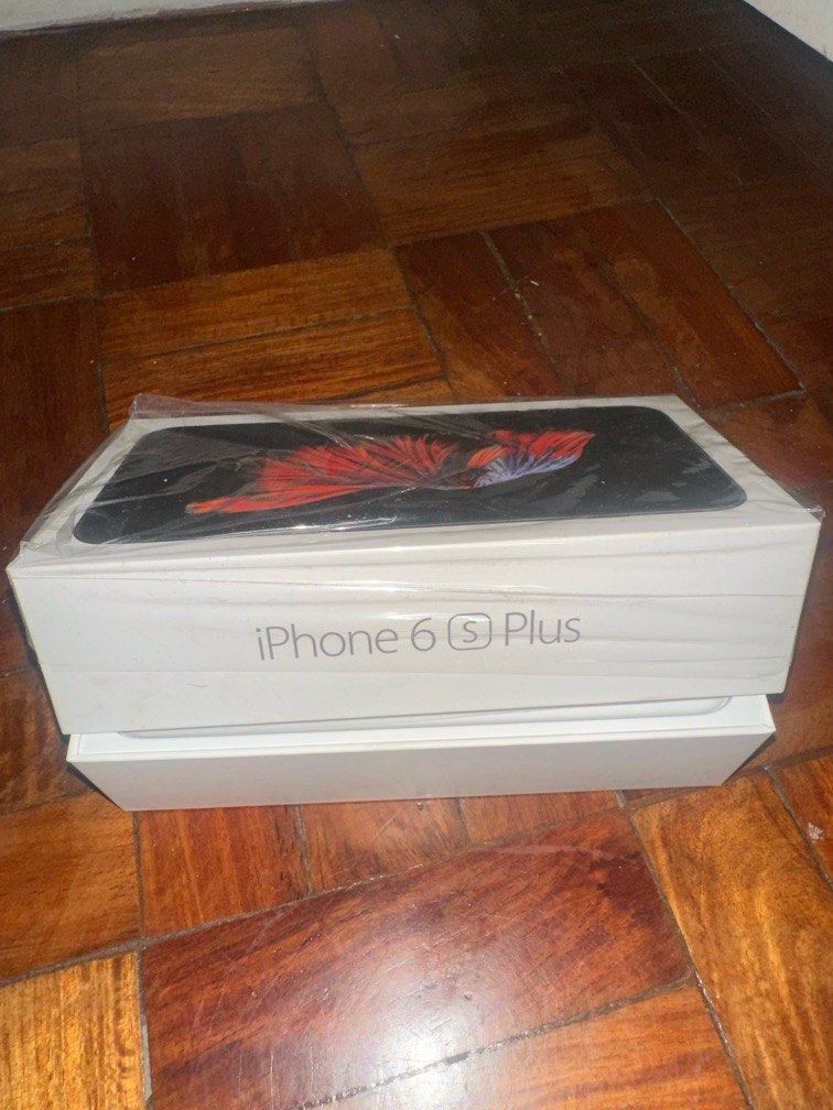 [SALE] Box iphone 6s Plus (Category: iPhone 6 Series) located in Manila. Submitted by bas_and (Listing ID 1387854144, Image 2). Description: Box no phone still with apple stickers and sim ejector.