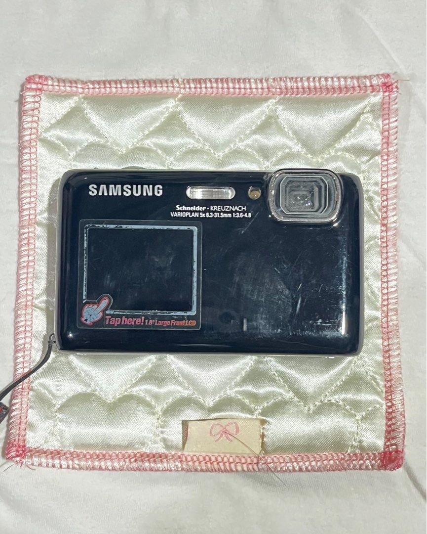 Samsung ST100 digicam (Category: Cameras) located in Quezon City. Submitted by cocobuys (Listing ID 1387877809, Image 1). Description: Dual Screen(?) 🐾 Samsung ST150F 𖥔 hazy output 𖥔 black dot on screen 𖥔 some screen areas unresponsive, most still responsive ⊹˚₊‧ 𝙡𝙤𝙘: sjdm/qc ⊹˚₊‧ 𝙢𝙤𝙙: j&t, lbc, lalamove, meet-up(*) ⊹˚₊‧ 𝙢𝙤𝙥: gcash, bdo, sea bank, cod ⚠️ Units are sold AS-IS — either untested or working with issues. Best for parts, r