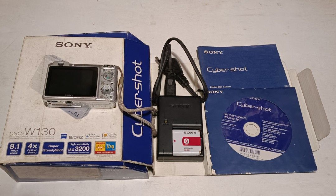 Sony Cyber shot WSC 130 Full HD (Category: Cameras) located in Makati City. Submitted by fruitful8 (Listing ID 1387900478, Image 3). Description: Digital camera Sony Cyber shot WSC 130 with box Camera case Charger Battery User manual CD Good condition but with signs of usage.