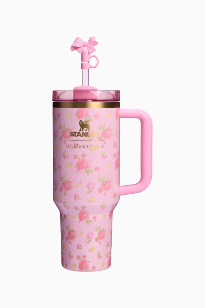 🌈Latest Launch🌈Stanley x Loveshakefancy The Quencher H2.O FlowState Tumbler 30 / 40oz (Category: Water Bottles & Tumblers) located in Singapore. Submitted by happy_shop_paradise (Listing ID 1387815145, Image 2). Description: Brand new in box 💯% authentic n limited edition Pre order from US, waiting time: 3-4 weeks to reach 20 oz $106 30 oz $109 40 oz $129 Quenchers 90% recycled 18/8 stainless steel, BPA-free Recycled stainless steel icon insid