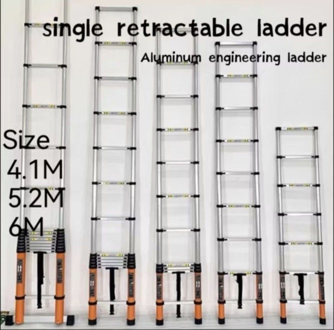 Telescopic Ladder(aluminum), Commercial & Industrial, Construction ...