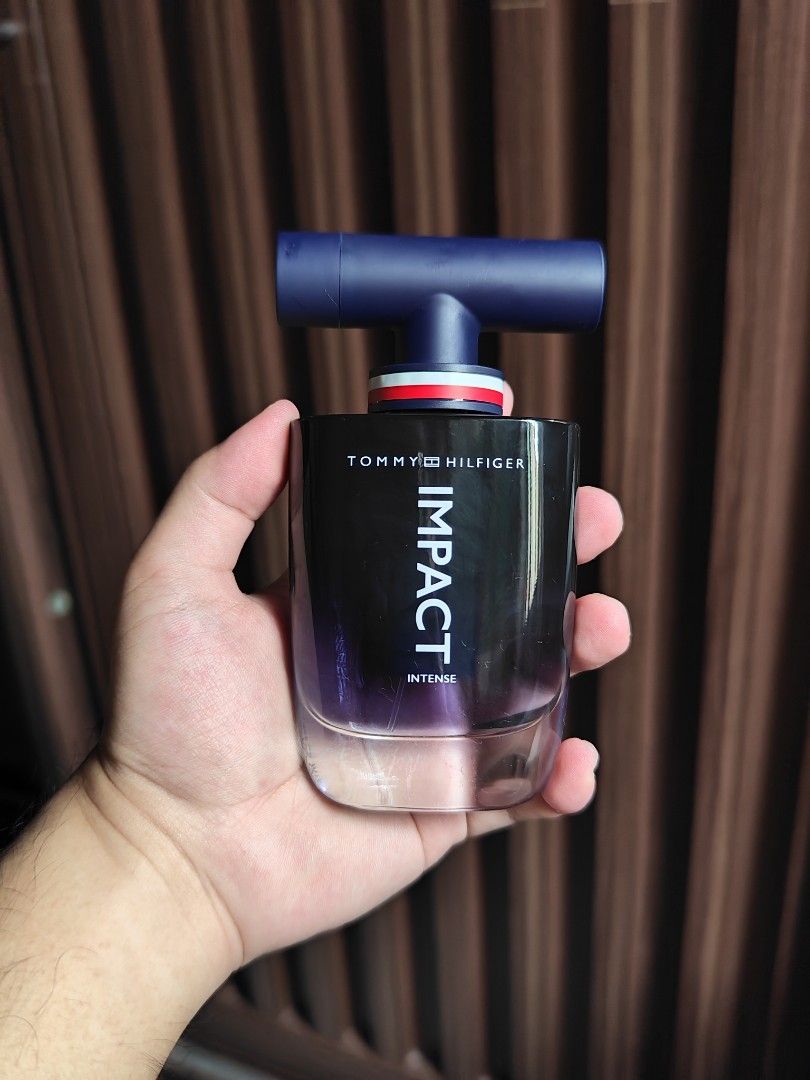 Tommy Hilfiger Impact Intense (Category: Fragrance & Deodorants) located in Rizal. Submitted by quickdragon_52d82f (Listing ID 1387769698, Image 1). Description: - 10 spray missing - w/ box - bought from fragranceX - RFS: Akala ko Layton vibe, hindi pala.