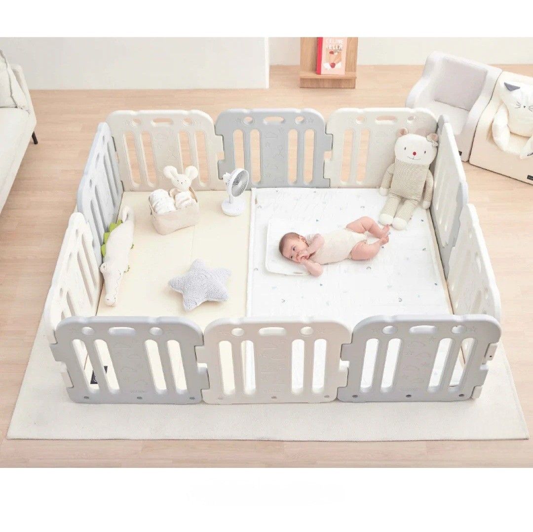 140cm*200cm Coco Grey White Ggumbi Lucky Star Baby Room