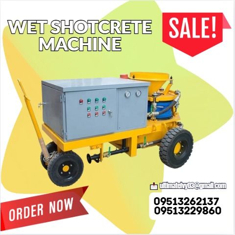 WET SHOTCRETE MACHINE FOR SALE (Category: Construction Tools & Equipment) located in Caloocan City. Submitted by vedadacian34812 (Listing ID 1387762071, Image 1). Description: Sale ‼️ Sale ‼️ Sale ‼️ Sale ‼️ Sale ‼️ Star Online Shopping 🛒. "Open at 9am to 5pm" Mon to Sat WET SHOTCRETE MACHINE FOR SALE PHP 430,200 Capacity: 7m3/h Max distance for horizontal: 30m Max distance for vertical: 20m Max aggregate Diameters: 20mm Working pressure: 0.4-0.
