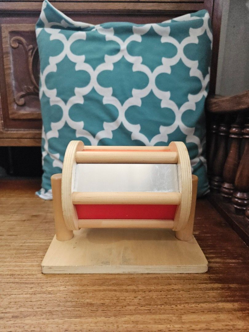 Wooden Montessori Spinning Drum (Category: Infant Playtime) located in Taguig. Submitted by thriftymhum (Listing ID 1387761871, Image 2). Description: .