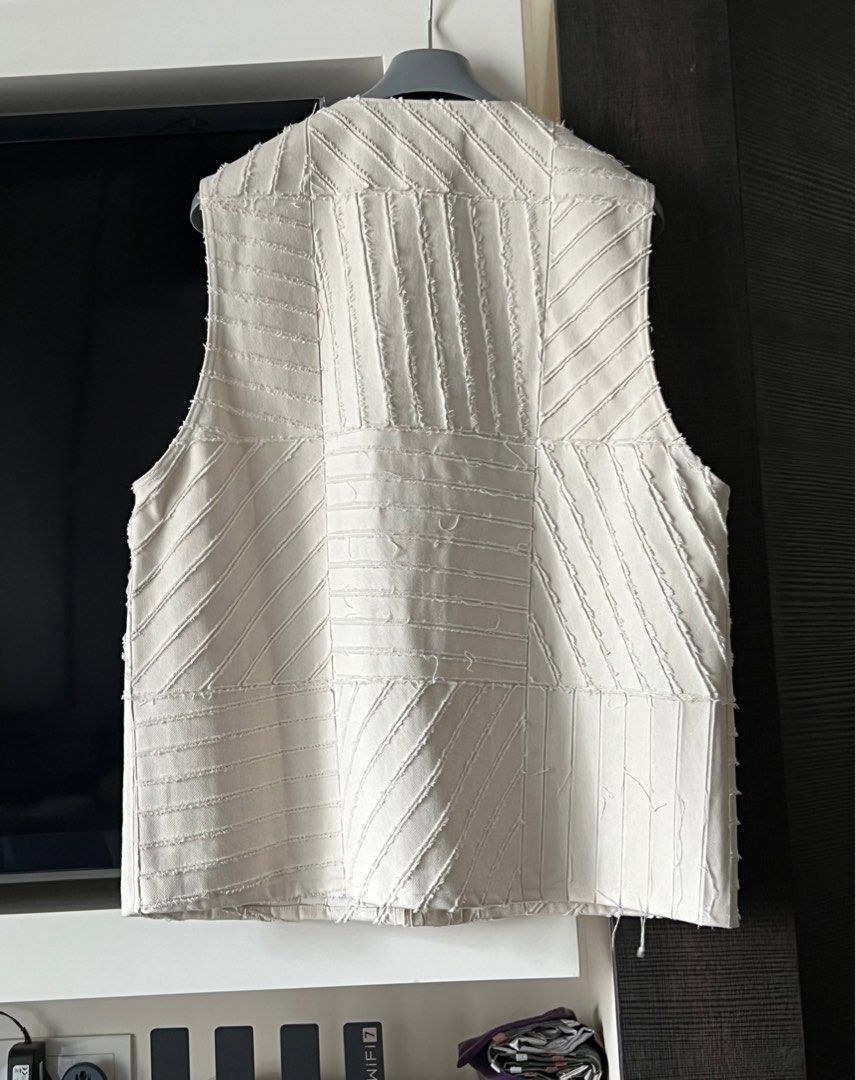 YOKE 24SS BONDING OPAL WORK VEST, 男裝, 上身及套裝, 背心