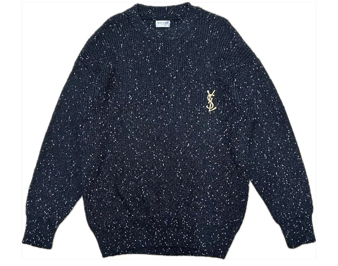 YSL KNIT SWEATER (Category: Luxury Apparel) located in Baguio. Submitted by lairdegawd_06 (Listing ID 1387891319, Image 1). Description: Dimes: 26x31 L-XL Condition: Like new to brand new Color rate: 10/10 Complete tags Check photos for more details No issue.