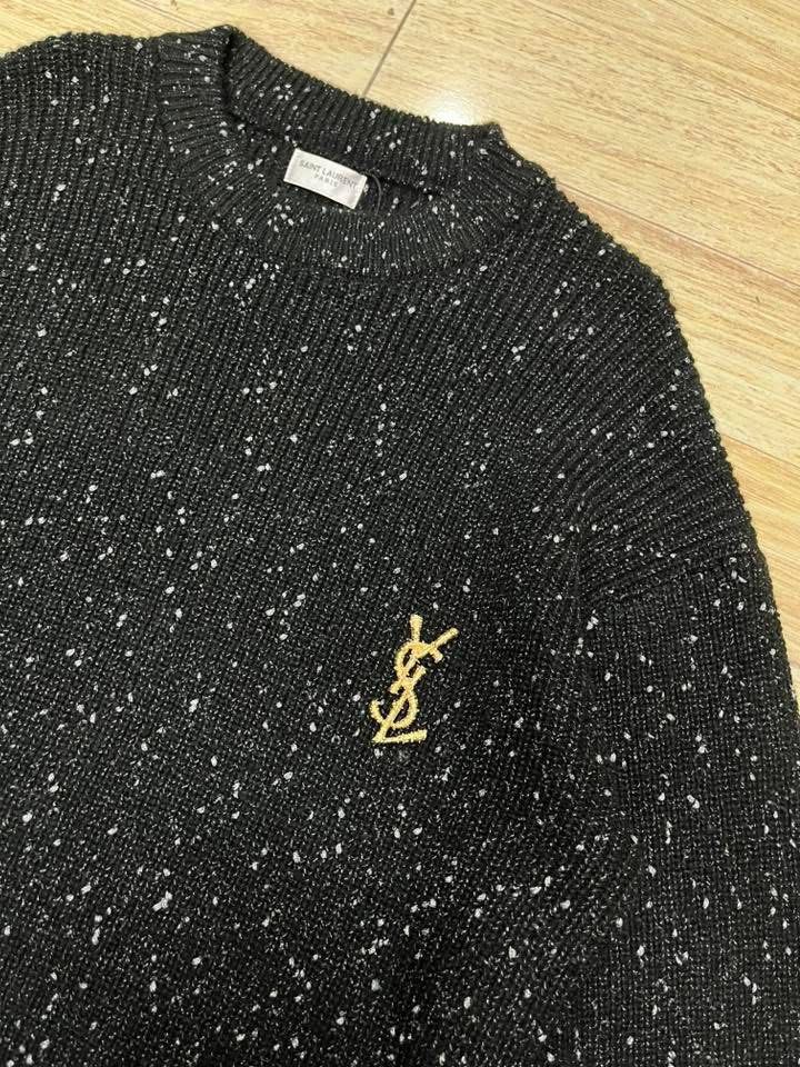 YSL KNIT SWEATER (Category: Luxury Apparel) located in Baguio. Submitted by lairdegawd_06 (Listing ID 1387891319, Image 2). Description: Dimes: 26x31 L-XL Condition: Like new to brand new Color rate: 10/10 Complete tags Check photos for more details No issue.