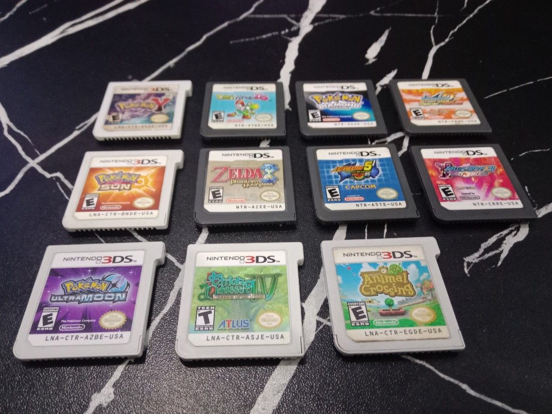 3DS AND DS CART GAMES (Category: Nintendo) located in Quezon City. Submitted by rgsph140 (Listing ID 1387979295, Image 1). Description: For Sale 🎮 All Used Items ! All Working Tested 💯 Item Description: 3DS and DS Cart Games DS: Sold-Pokemon Diamond (USA) 800-Yoshi Island Ds (USA) Sold-The Legend Of Zelda Phantom Hourglass (USA) Sold-Megaman Starforce Red Joker (USA) 1800-Megaman Starforce Zerker x Saurian (USA) Sold-Megaman Battle Network Doub