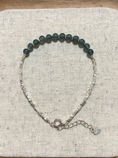 藍水翡翠純銀手鏈64207653706241110