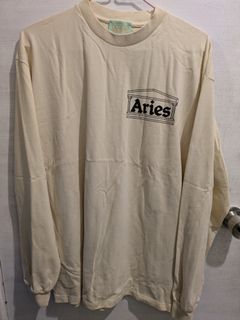 Aries 米色寬鬆長袖衫 beige long sleeve tee64235363430403110
