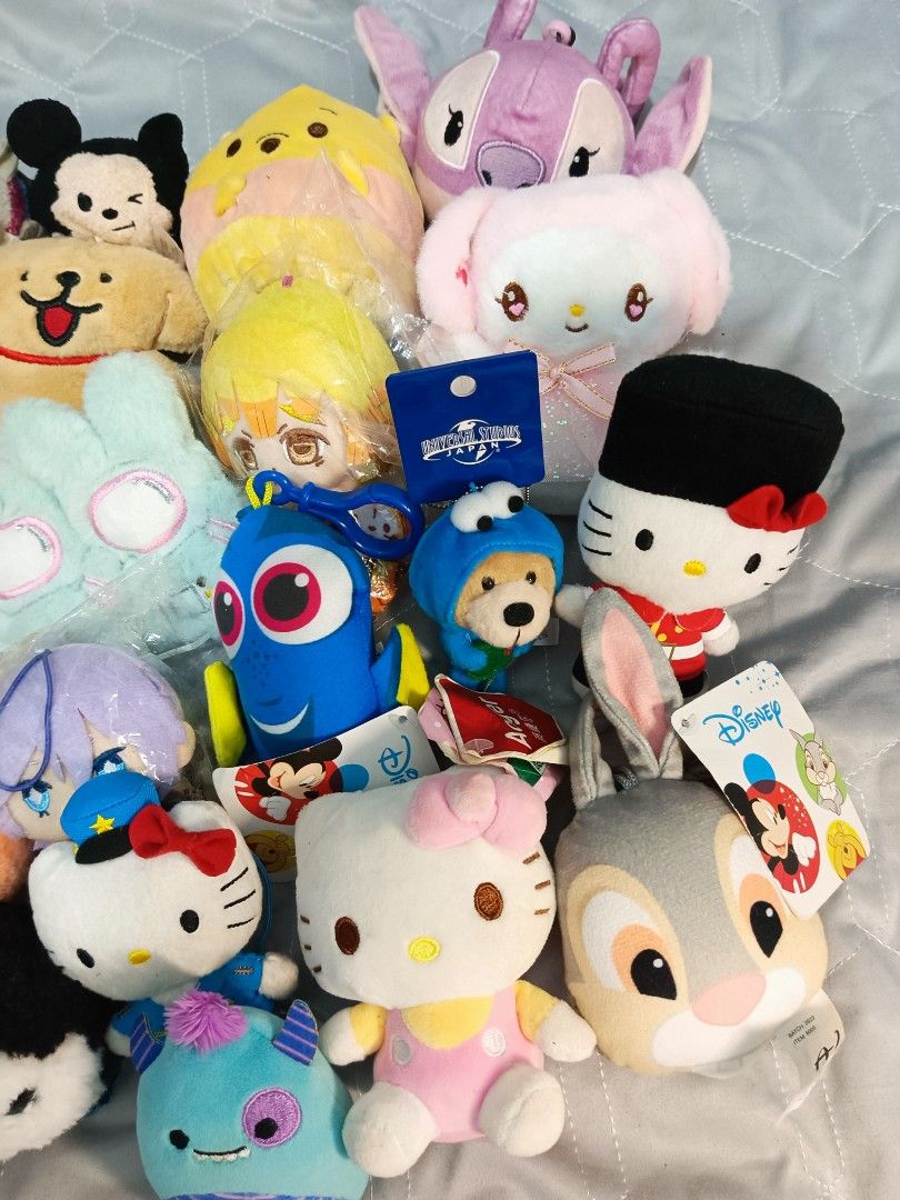 Assorted Soft Charms, Keychains, Plush Charms (Category: Plushies & Soft Toys) located in Santa Rosa. Submitted by squishyfables (Listing ID 1388084885, Image 3). Description: 21pcs Soft Charms Disney, Squishmallow, TY, Sanrio, Tsum Tsum.