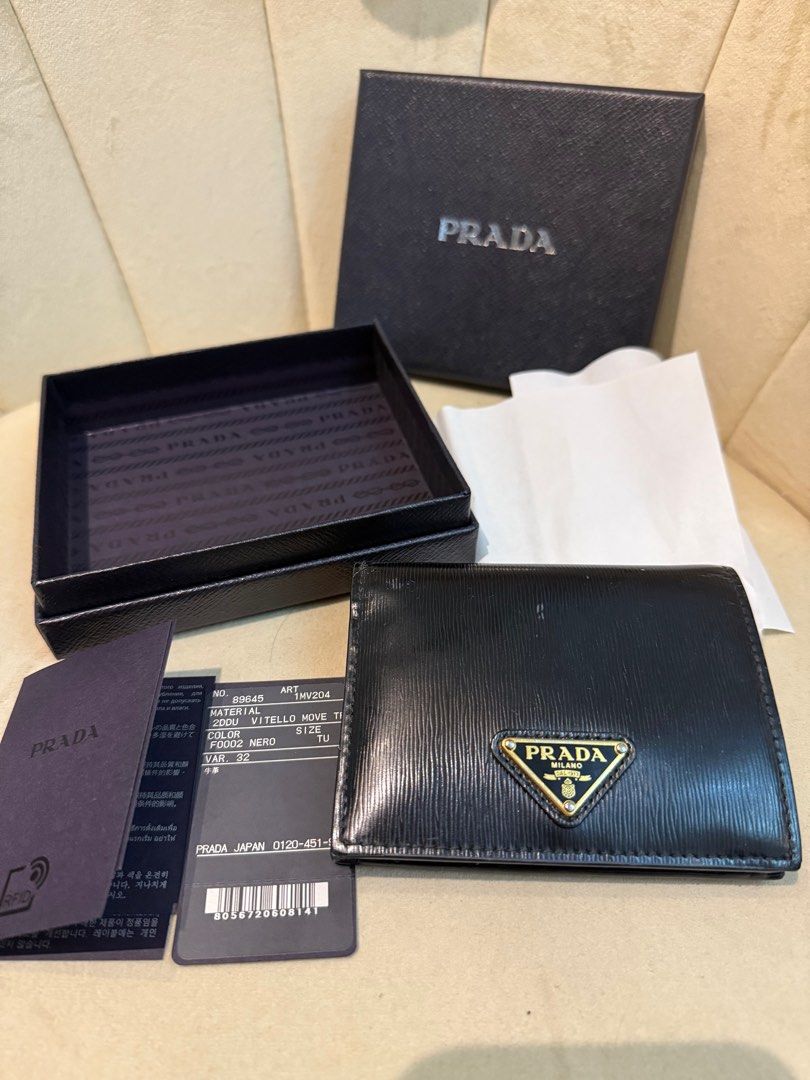 Authentic Prada wallet (Category: Luxury Bags & Wallets) located in Caloocan City. Submitted by maryjoe. (Listing ID 1388016820, Image 1). Description: Used prada wallet My flaws but still okay pa gamitin Bought for 30,000 RFS: currently using hermes DUO calvi.