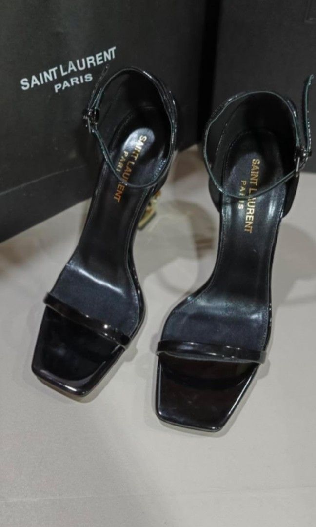 Authentic YSL Opyum Heels Sandals With Authenticity Document, paperbag and Box (Category: Heels) located in La Trinidad. Submitted by dls56 (Listing ID 1386573696, Image 2). Description: Pre-owned YSL Opyum heels sandals with authenticity document, paperbag and box size 37, 💯% original, in good condition, shipping is free, message me if interested, ready for delivery, onhand layaway is accepted 20% downpayment 80% balance payable up to 4-6months