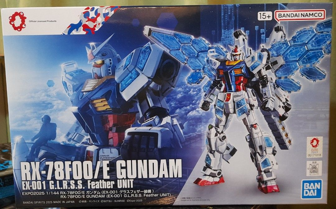 Bandai Osaka Expo 2025 Exclusive Gundam RX-78F00 EX-001 GLRSS Feather Unit Model Kit (Category: Gundam & Model Kits) located in Bulacan. Submitted by buymystuff.doit (Listing ID 1388077520, Image 1). Description: Price: 2.5kphp Condition: New, complete, and sealed Absolutely Authentic. No bootleg garbage here. Meetups ONLY within Marilao, Bulacan area. Shipping via Lalamove or JRS. Buyer shoulders all fees..