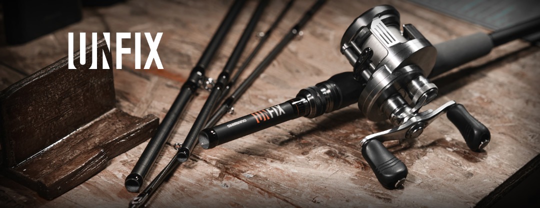 (Brand New) Shimano Unfix 5 Piece Travel Fishing Rod Baitcast and ...