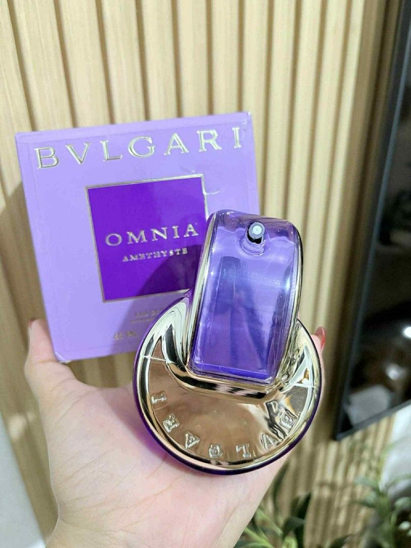 Bvlgari omnia Amethyst Tester (Category: Fragrance & Deodorants) located in Paranaque City. Submitted by jhingpreloveditems (Listing ID 1388095838, Image 1). Description: sealed lasts 7-8 hrs (tried & tested) money back if hindi tester pre order (1-2 days).