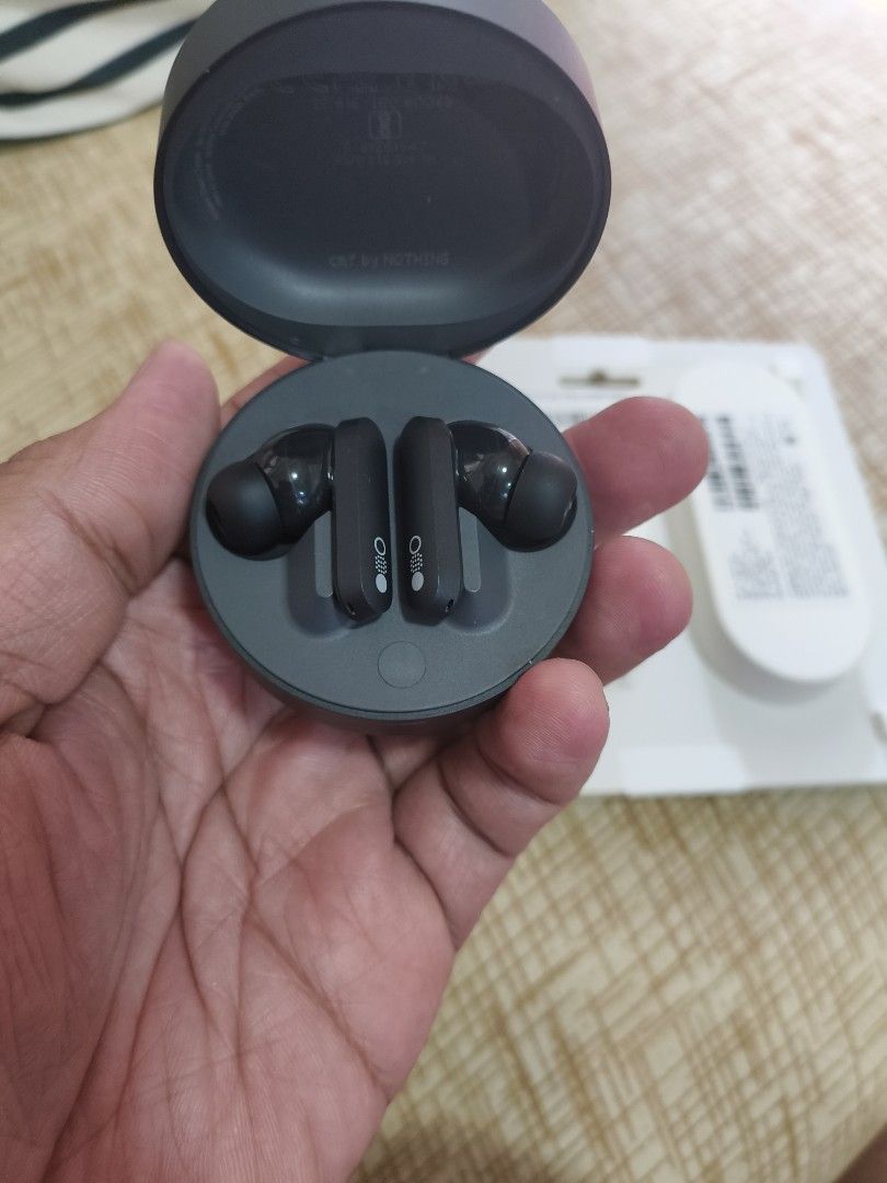 Cmf buds pro (Category: Earphones) located in Lucena. Submitted by drygoooddzzz (Listing ID 1387937291, Image 3). Description: cmf buds pro excellent condition 1850+sf RFS Upgrade CMF buds pro 2.