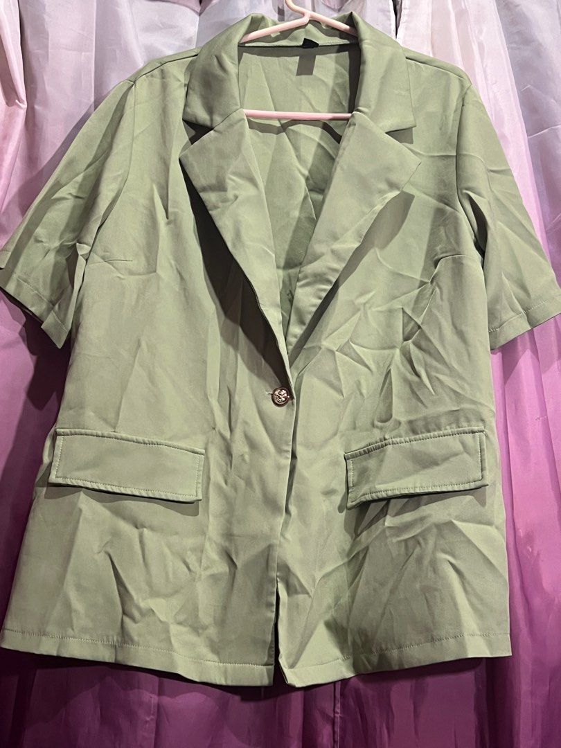 Coords - blazer & shorts (Category: Sets or Coordinates) located in Marikina City. Submitted by kam.declutter (Listing ID 1388096892, Image 2). Description: Hi guys! I’m currently decluttering and I’m selling my pre-loved and never worn clothes. Need na mag bawas super dami na 🥵 📎 color may vary due to lighting 📎 two days reservation only 📎 used but not abused 📎 please manage your expectation 📎 no cancellations of orders 📎 no return /excha
