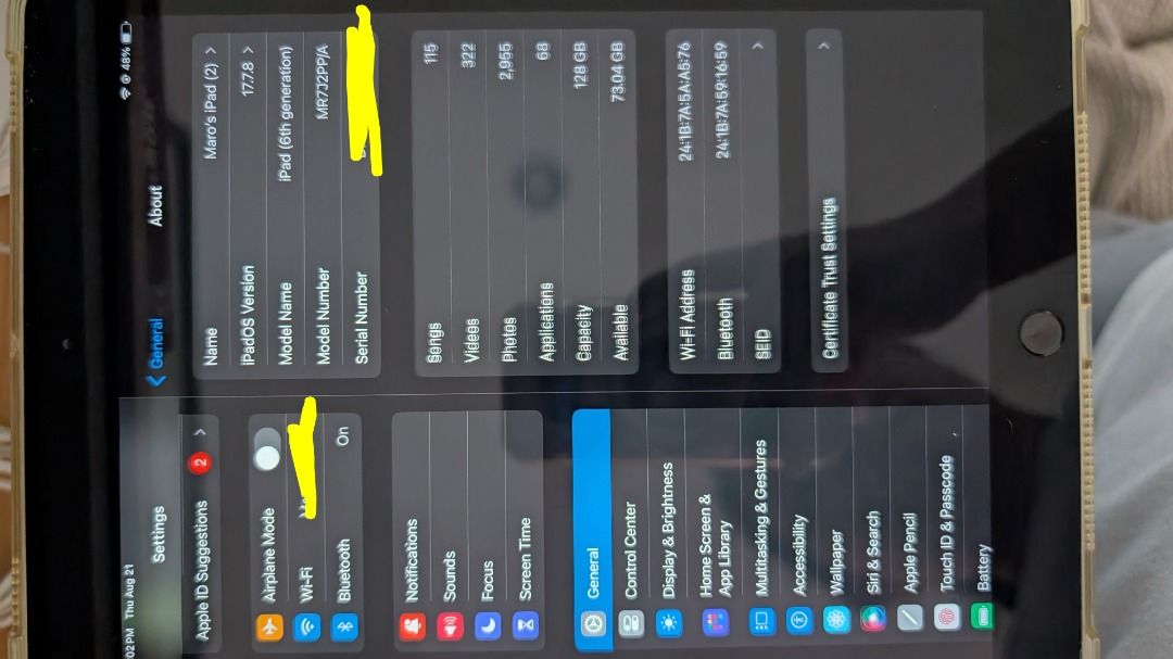 iPad 6th Gen 128gb (no pencil) (Category: iPad) located in Caloocan City. Submitted by marodeguzm20871 (Listing ID 1387982809, Image 2). Description: ​Condition: Very good. Screen protector recently replaced. Comes with a silicon case. ​Ready to Ship: iPad will be factory reset. Edit: Apple pencil will not be included (has been sold already) .