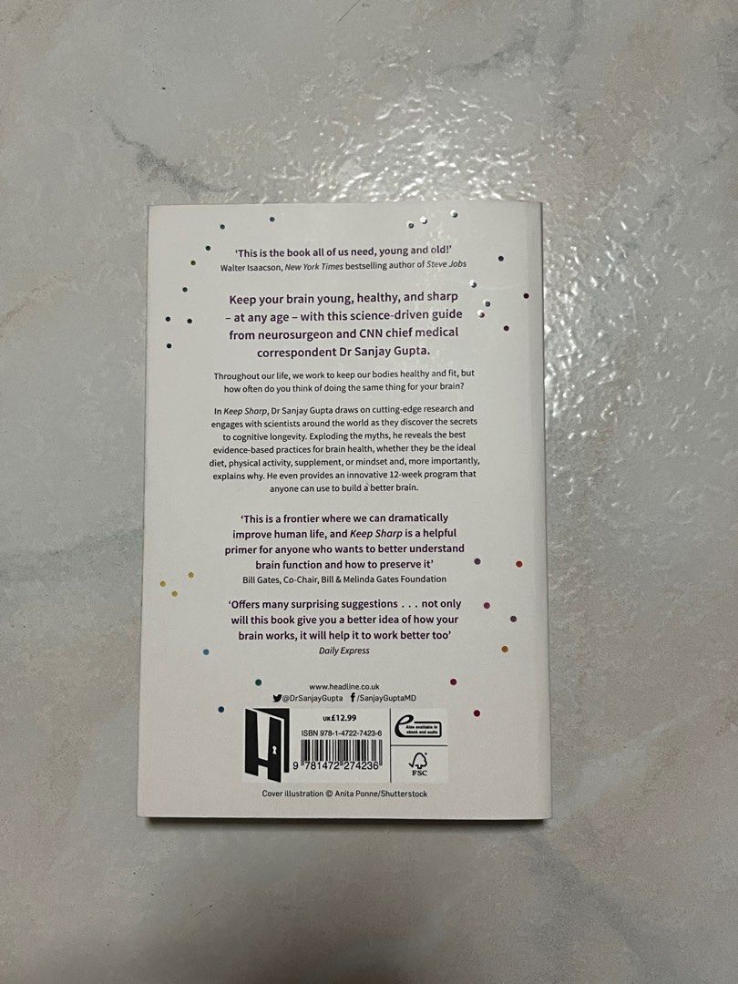 Keep Sharp - Dr Sanjay Gupta (Category: Storybooks) located in Singapore. Submitted by saltandpepperco (Listing ID 1388052607, Image 2). Description: Mail only. Postage incl in price. .