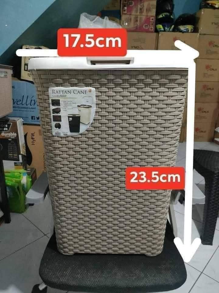 Laundry Basket (Category: Storage Boxes & Baskets) located in Manila. Submitted by redonline (Listing ID 1387976463, Image 1). Description: Rattan Laundry Basket with Wheels ₱380 ON HAND BRAND NEW Mode of Payment: Gcash,COD Same day delivery + Delivery Fee.