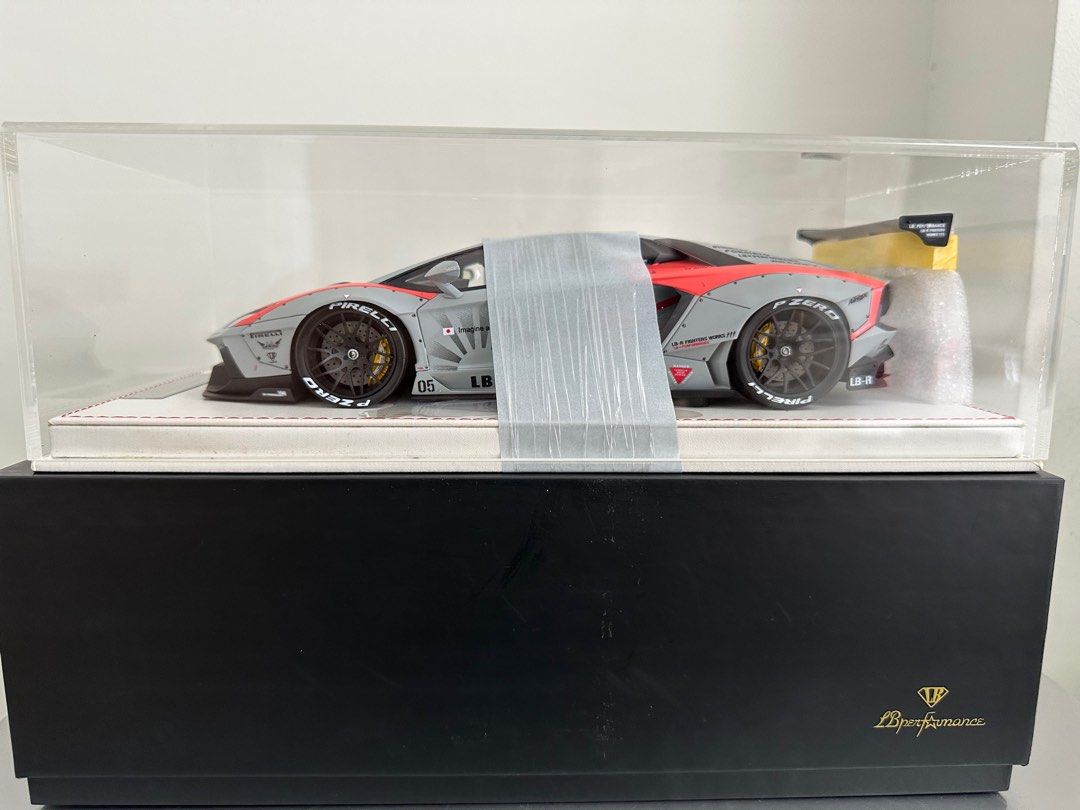 LBWK 1/18 Lamborghini Aventador LB Works Liberty Walk Matt Grey ...