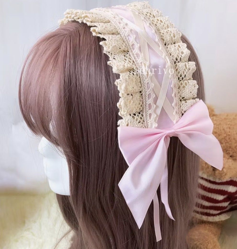 Lolita Head accessory (Clip type) (Category: Hair Accessories) located in Quezon City. Submitted by arksrph (Listing ID 1388117011, Image 2). Description: Brand new Clip type Available colors: Red, black, Blue, Pink and Rose.