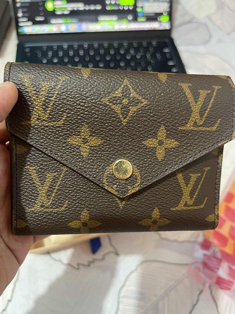 Louis Vuitton Victorine Wallet (Category: Luxury Bags & Wallets) located in Cainta. Submitted by yunalescaeee (Listing ID 1388031671, Image 3). Description: 101% Original bought personally in US • with box, dustbag, paperbag, and RECEIPT • no signs of usage • bought it for ₱32,000 slightly negotiable.