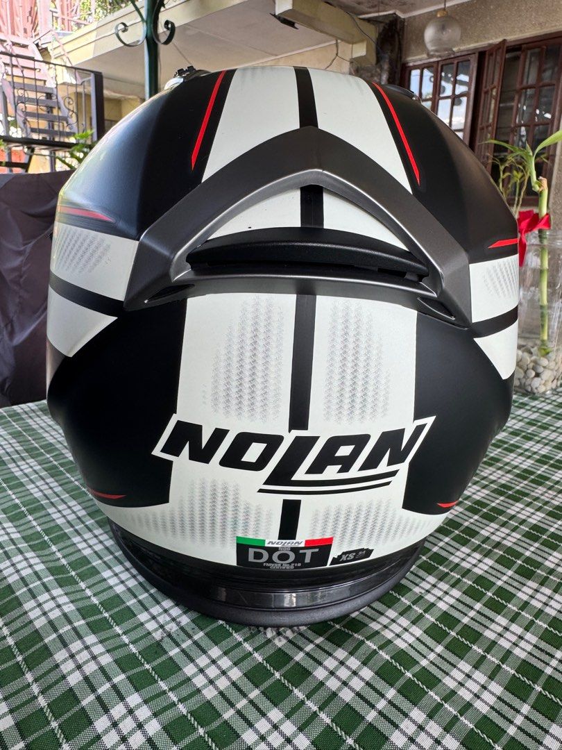 Nolan N86 XS size (Category: Helmets and other Riding Gears) located in Manila. Submitted by micbri (Listing ID 1388014792, Image 3). Description: Nolan N86 - used twice only like new - hindi mabaho may balaclava nung suot - XS size - with pouch - visor clear with dark visor retractable - with n-com slot - weight 3.98 pounds Watch youtube for review https://m.youtube.com/watch?v=_MXWptVPuOk .
