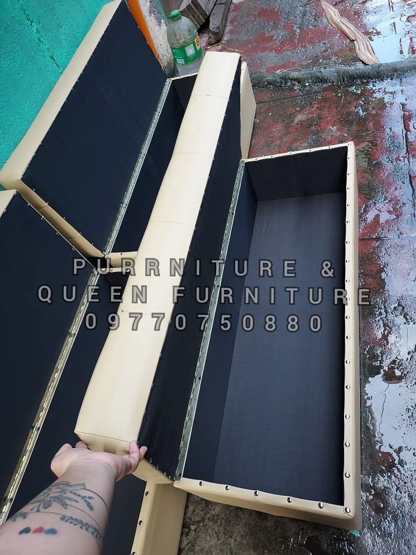 Ottoman with storage (Category: Sofas) located in Marikina City. Submitted by querrygonzaga30 (Listing ID 1388048930, Image 3). Description: MADE TO ORDER!!! WE CUSTOMIZE ANY TYPES OF SOFA,BED,DINNING CHAIR, BED FRAME,HEAD BOARD, SPA CHAIR ♥️BRAND NEW 3/4 PLYWOOD ♥️ORIGINAL URATEX FOAM (Ibalik mo pag fake ♥️All colors are available ♥️GAMUSA ♥️VELVET ♥️FABRIC ♥️CLOTH ❤️ALL PHOTOS ARE OUR ACTUAL PHOTOS NO TO GRAB PHOTO! CASH ON DELIVERY para di ka 