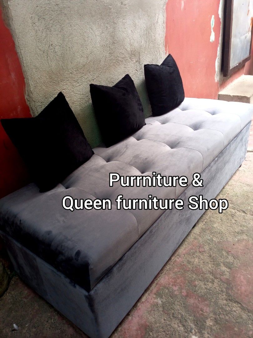 Ottoman with storage (Category: Sofas) located in Marikina City. Submitted by querrygonzaga30 (Listing ID 1388048930, Image 1). Description: MADE TO ORDER!!! WE CUSTOMIZE ANY TYPES OF SOFA,BED,DINNING CHAIR, BED FRAME,HEAD BOARD, SPA CHAIR ♥️BRAND NEW 3/4 PLYWOOD ♥️ORIGINAL URATEX FOAM (Ibalik mo pag fake ♥️All colors are available ♥️GAMUSA ♥️VELVET ♥️FABRIC ♥️CLOTH ❤️ALL PHOTOS ARE OUR ACTUAL PHOTOS NO TO GRAB PHOTO! CASH ON DELIVERY para di ka 