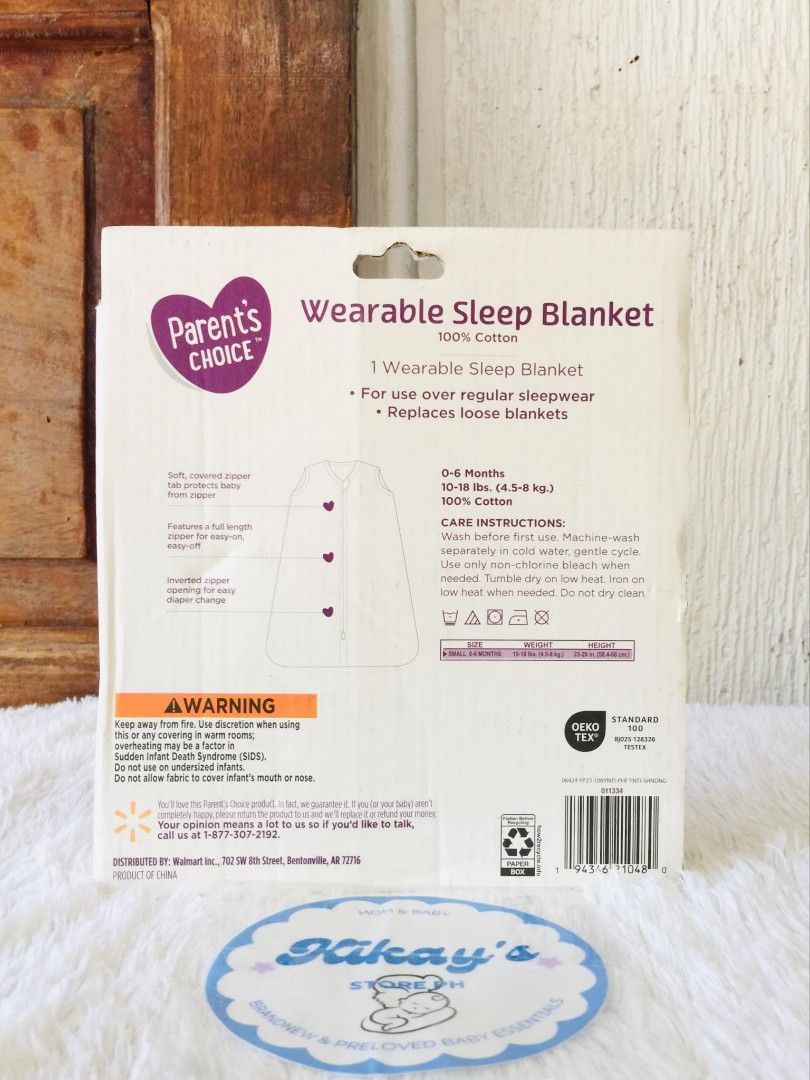 Parents choice wearable sleep blanket (Category: Breastfeeding & Bottle Feeding) located in Tuguegarao City. Submitted by kikay.store.ph30 (Listing ID 1387985903, Image 3). Description: ❗NEW ARRIVAL❗🇱🇷 parents choice wearable sleep blanket Condition :brand new sealed Price: 500 each MOP: GCASH, BDO, MOD: SCO FOR SHIPPING PURPOSE, BUS SHIPPING, JNT, LBC ♥️ 1 day reservation ONLY ♥️ No to rush shipping ♥️ No free shipping ♥️ No return no exchange